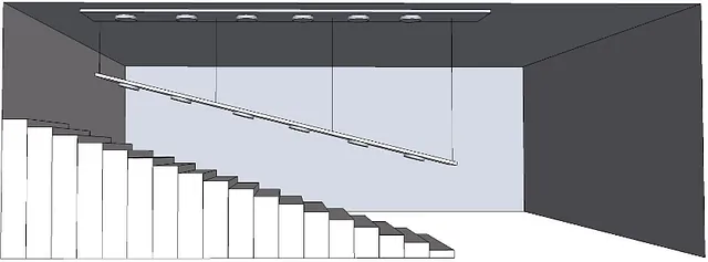 Belysningshiss teckning - LightLift